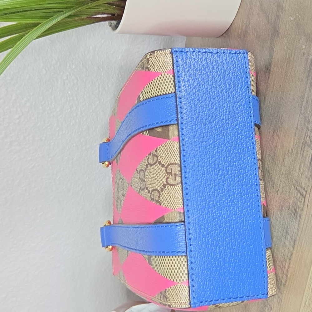 Authentic Gucci Supreme GG Rhombus 2-way Mini Bag - Picture 4 of 9